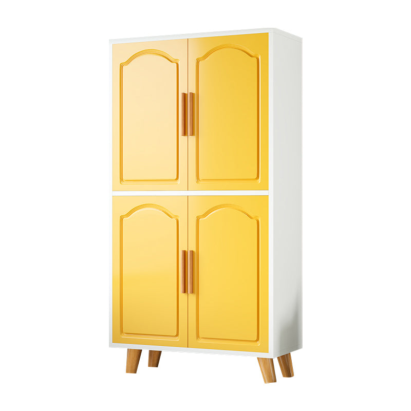 Modern Style Wardrobe Closet Manufactured Wood Kid's Wardrobe with Garment Rod