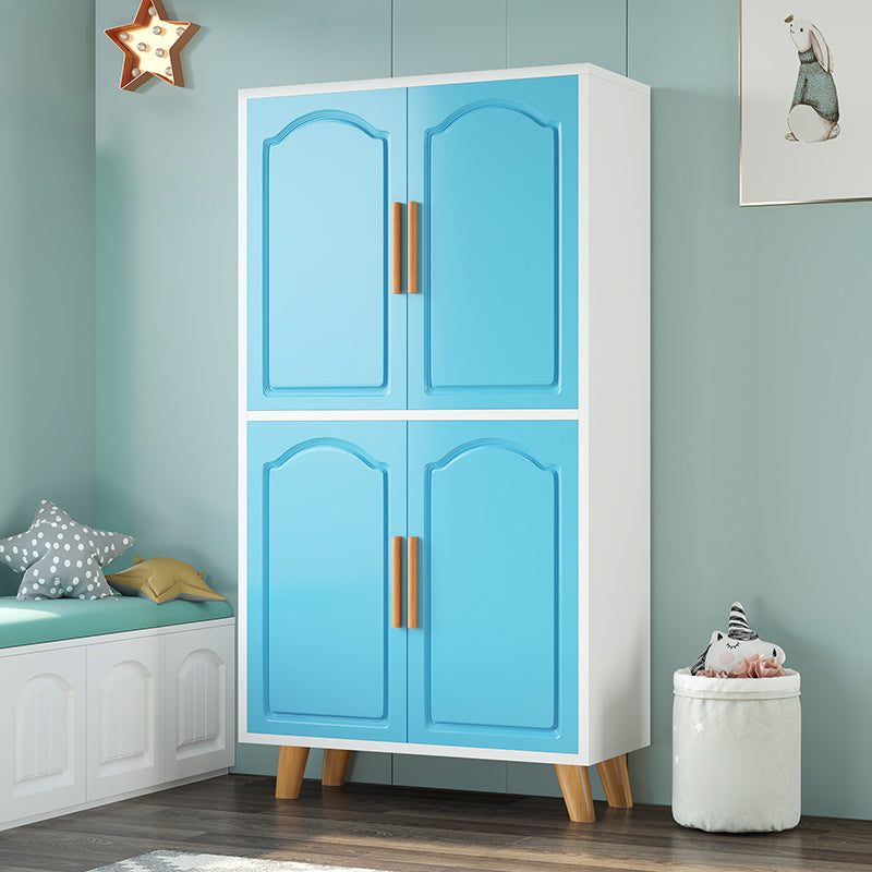 Modern Style Wardrobe Closet Manufactured Wood Kid's Wardrobe with Garment Rod