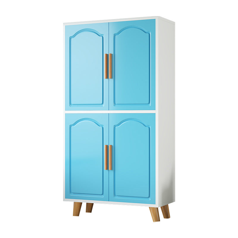 Modern Style Wardrobe Closet Manufactured Wood Kid's Wardrobe with Garment Rod