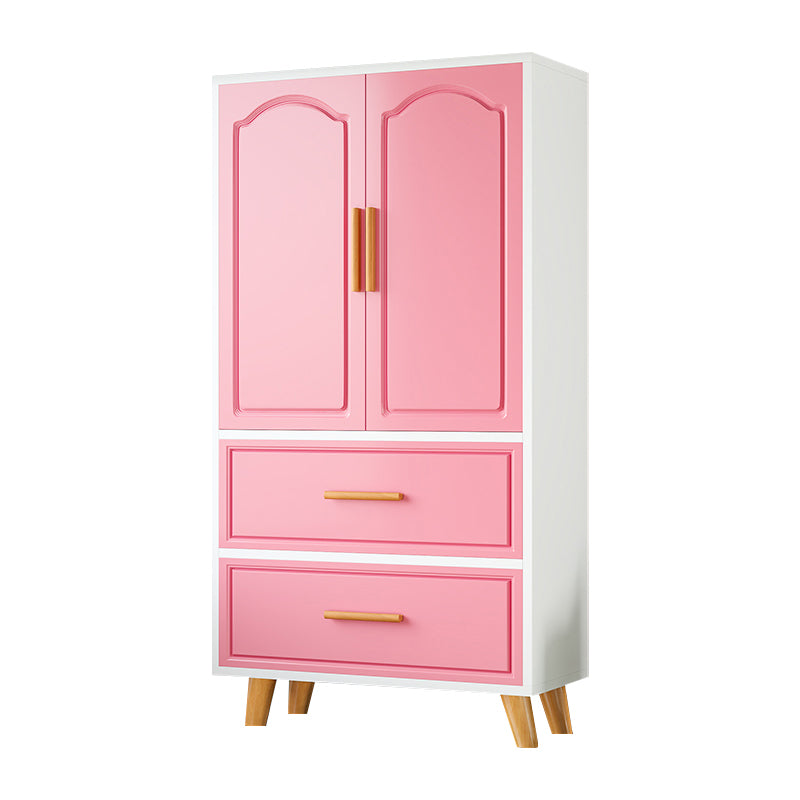 Modern Style Wardrobe Closet Manufactured Wood Kid's Wardrobe with Garment Rod