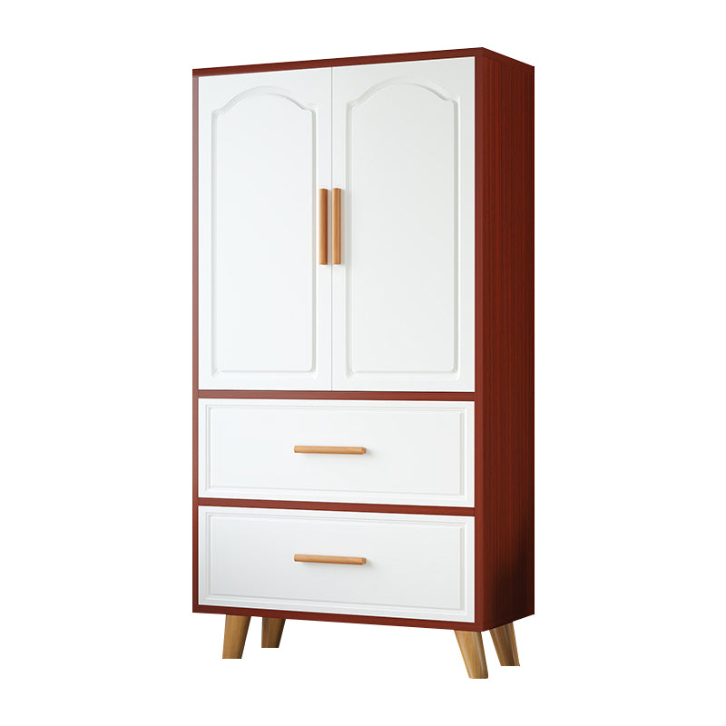 Modern Style Wardrobe Closet Manufactured Wood Kid's Wardrobe with Garment Rod