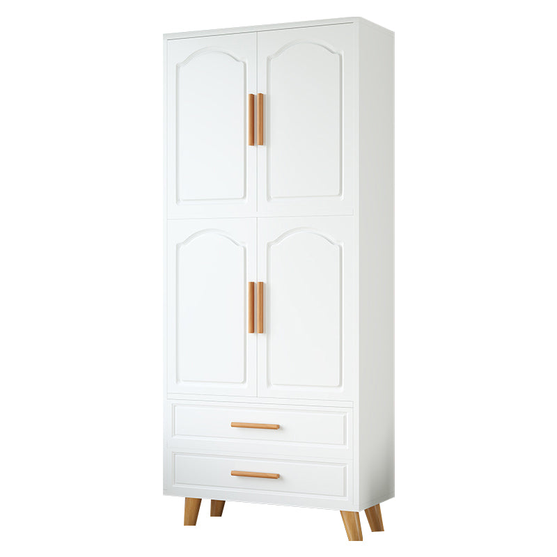 Modern Style Wardrobe Closet Manufactured Wood Kid's Wardrobe with Garment Rod