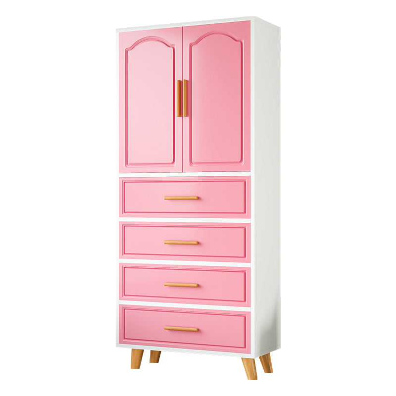 Modern Style Wardrobe Closet Manufactured Wood Kid's Wardrobe with Garment Rod