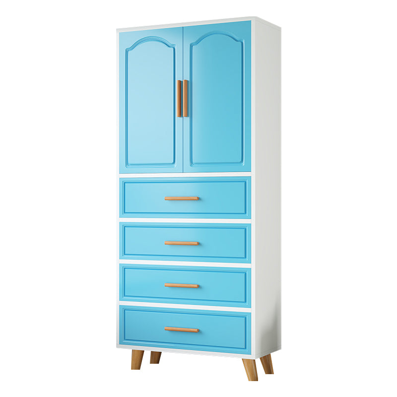 Modern Style Wardrobe Closet Manufactured Wood Kid's Wardrobe with Garment Rod