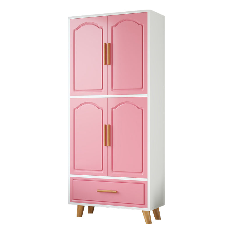 Modern Style Wardrobe Closet Manufactured Wood Kid's Wardrobe with Garment Rod