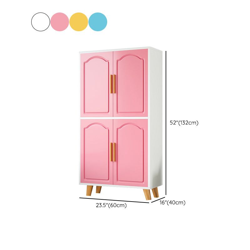 Modern Style Wardrobe Closet Manufactured Wood Kid's Wardrobe with Garment Rod