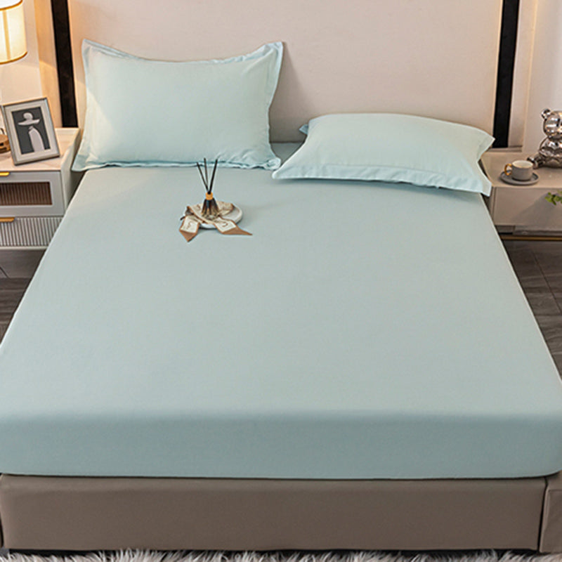 Modern Bed Sheet Solid Color Fitted Non-pilling Bed Sheet Set