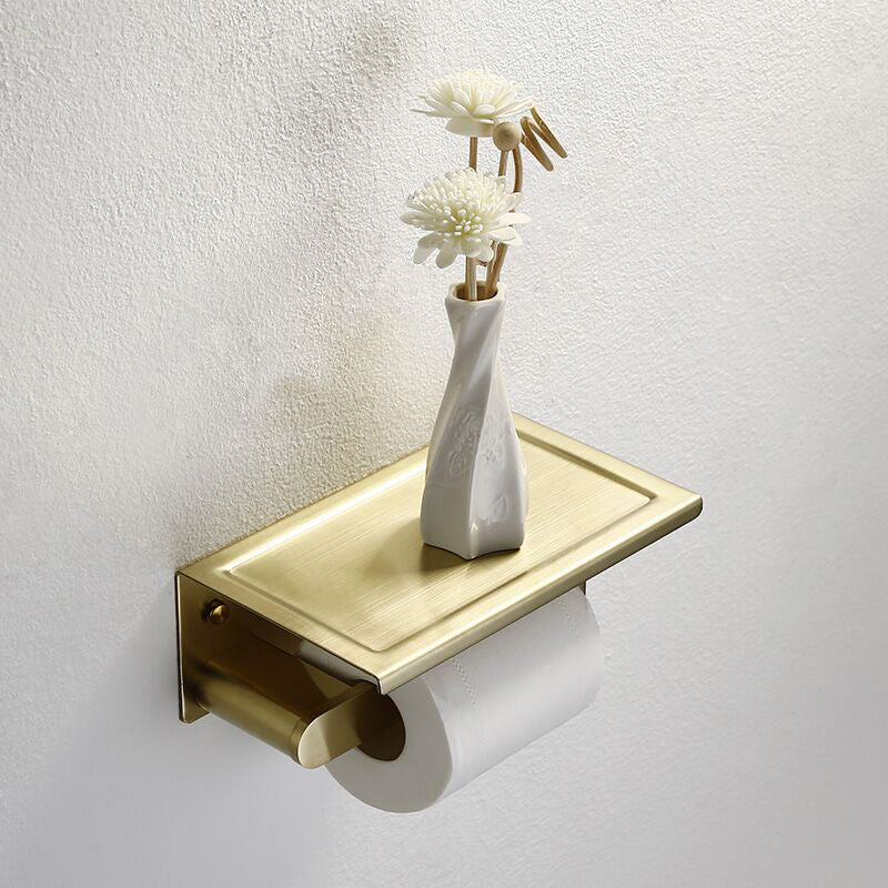 Brushed Brass Metal Bathroom Accessory As Individual Or As a Set