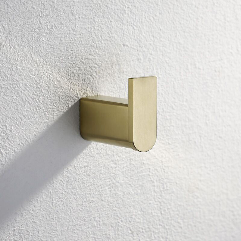 Brushed Brass Metal Bathroom Accessory As Individual Or As a Set