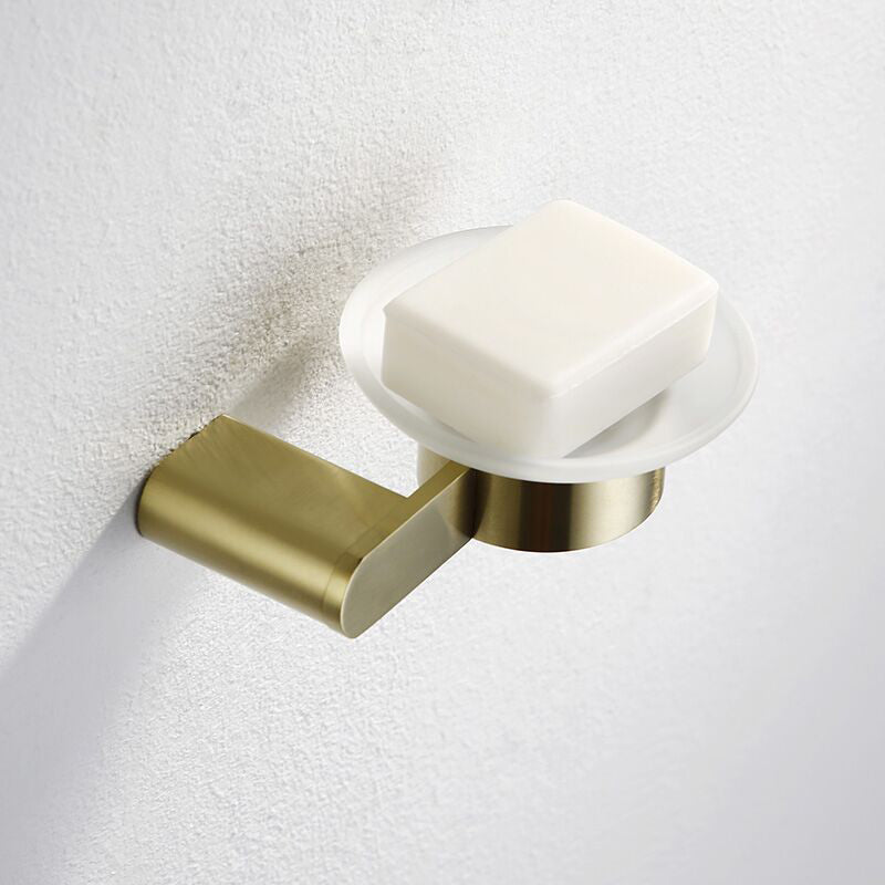 Brushed Brass Metal Bathroom Accessory As Individual Or As a Set