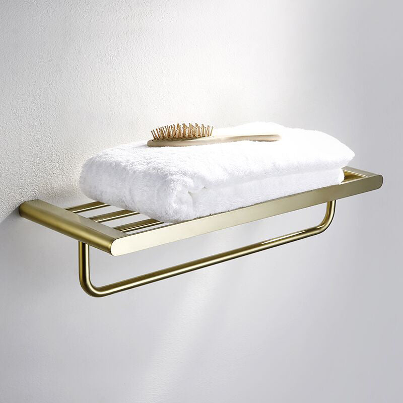 Brushed Brass Metal Bathroom Accessory As Individual Or As a Set