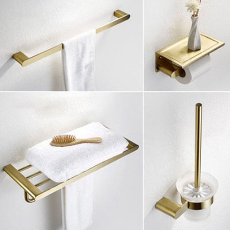 Brushed Brass Metal Bathroom Accessory As Individual Or As a Set