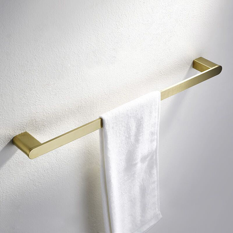 Brushed Brass Metal Bathroom Accessory As Individual Or As a Set