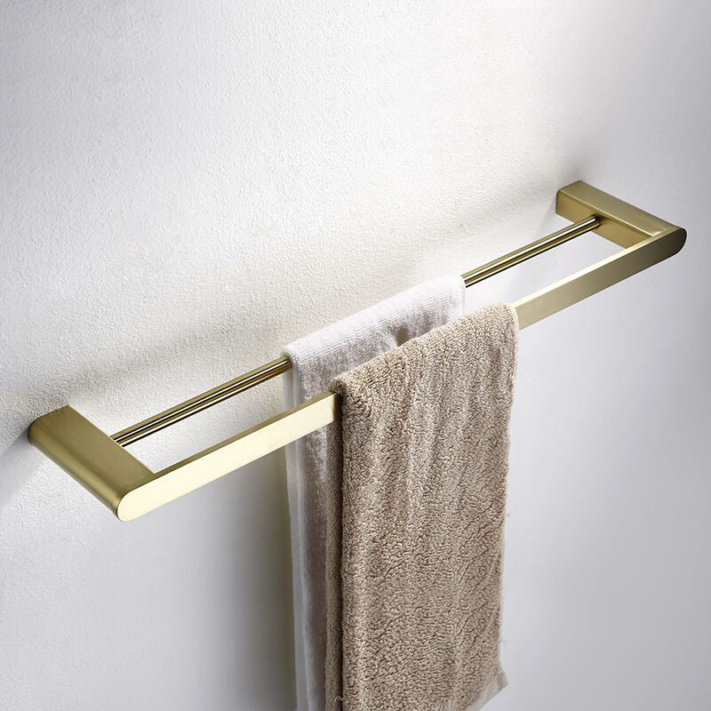 Brushed Brass Metal Bathroom Accessory As Individual Or As a Set