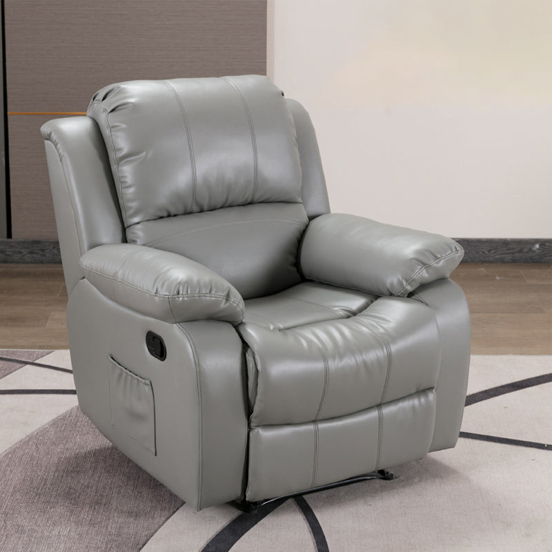 Traditional Standard Recliner Metal Indoor Swiveling Manual-Push Botton