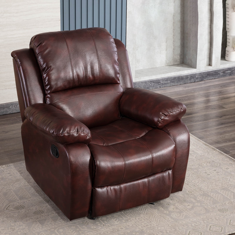 Traditional Standard Recliner Metal Indoor Swiveling Manual-Push Botton