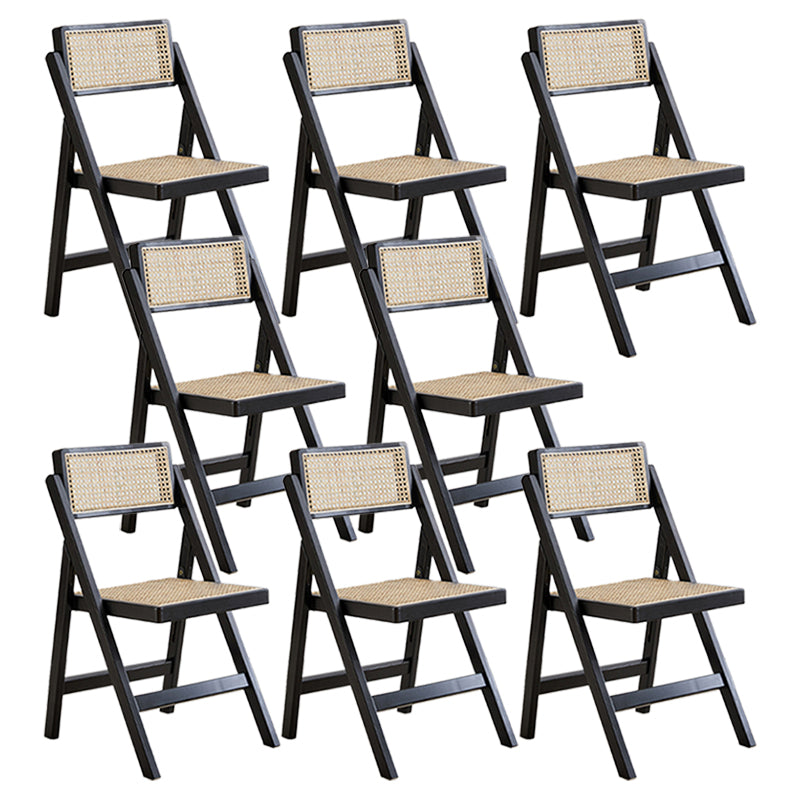 Folding Outdoors Modern Rattan Dining Chairs Patio Dining Chair