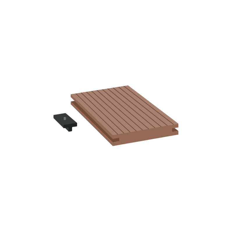 Embossed Patio Flooring Tiles Composite Nailed Flooring Tiles