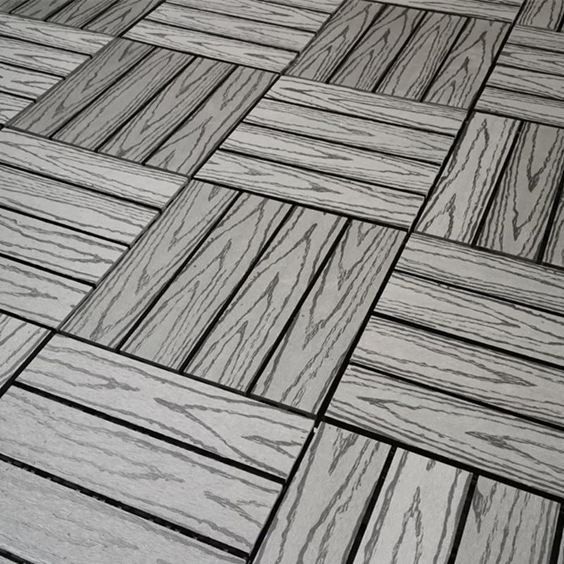 12" X 12" Deck/Patio Flooring Tiles 4-Slat Square for Outdoor Patio Tiles