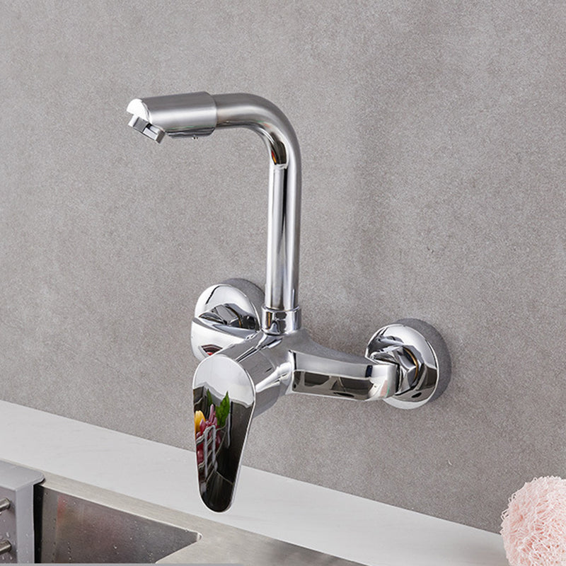 Modern Kitchen Tub Faucet Knob Two Handle Wall Mounted Faucet