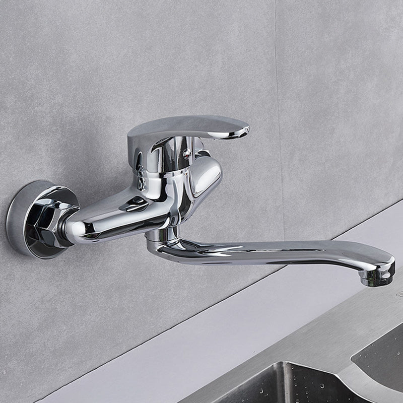 Modern Kitchen Tub Faucet Knob Two Handle Wall Mounted Faucet