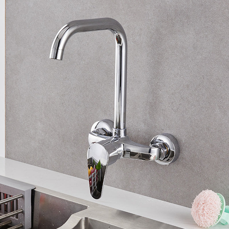 Modern Kitchen Tub Faucet Knob Two Handle Wall Mounted Faucet