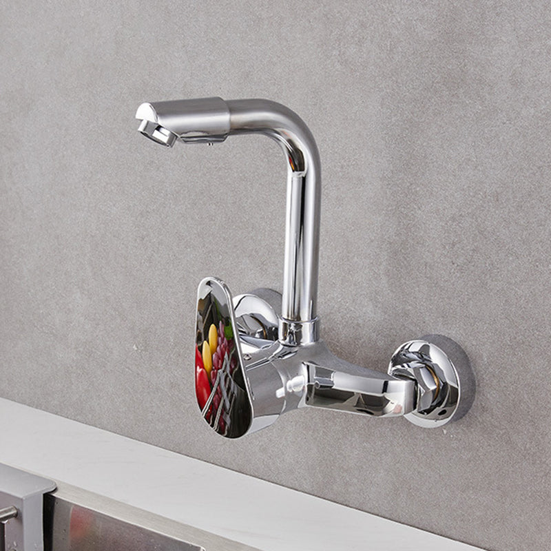 Modern Kitchen Tub Faucet Knob Two Handle Wall Mounted Faucet