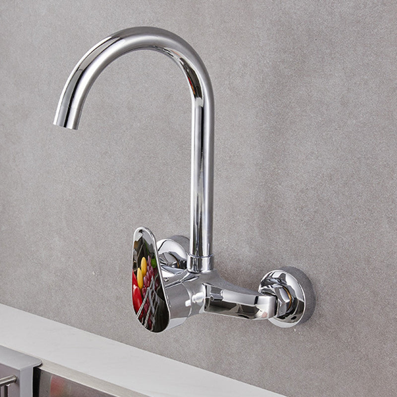 Modern Kitchen Tub Faucet Knob Two Handle Wall Mounted Faucet