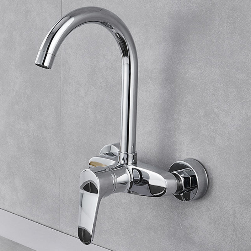 Modern Kitchen Tub Faucet Knob Two Handle Wall Mounted Faucet