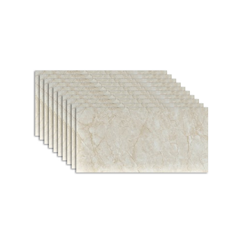 Field Tile Wallpaper Waterproof Peel and Stick Wall Tile with Rectangular Shape