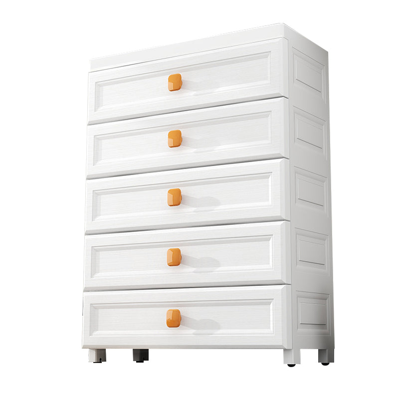 Contemporary Vertical Kids Nightstand 5/6 Drawers Dresser for Kids for Room