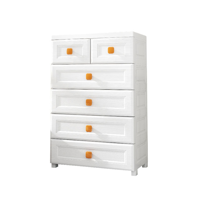 Contemporary Vertical Kids Nightstand 5/6 Drawers Dresser for Kids for Room