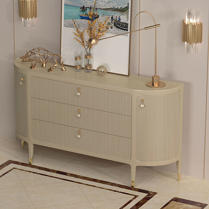 Glam Buffet Table Solid Wood Storage Sideboard Buffet for Dining Room