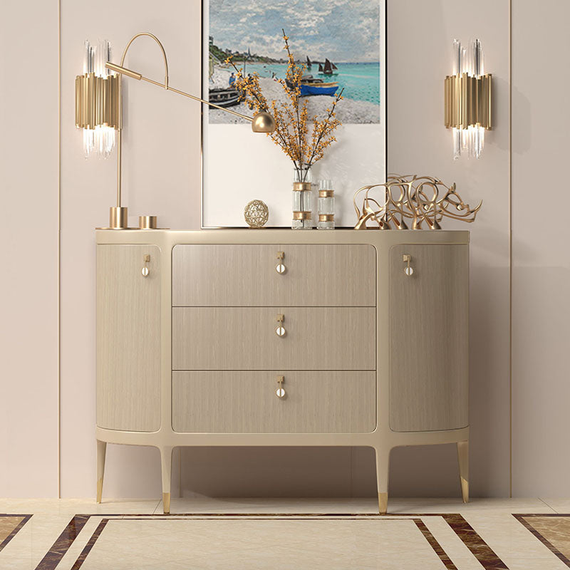 Glam Buffet Table Solid Wood Storage Sideboard Buffet for Dining Room