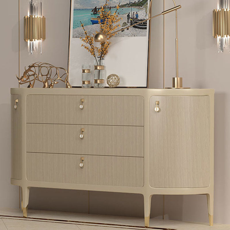 Glam Buffet Table Solid Wood Storage Sideboard Buffet for Dining Room