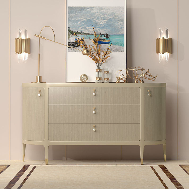 Glam Buffet Table Solid Wood Storage Sideboard Buffet for Dining Room