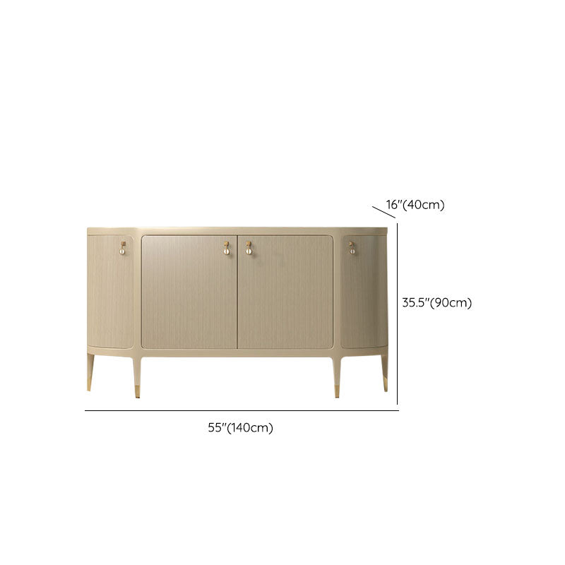 Glam Buffet Table Solid Wood Storage Sideboard Buffet for Dining Room