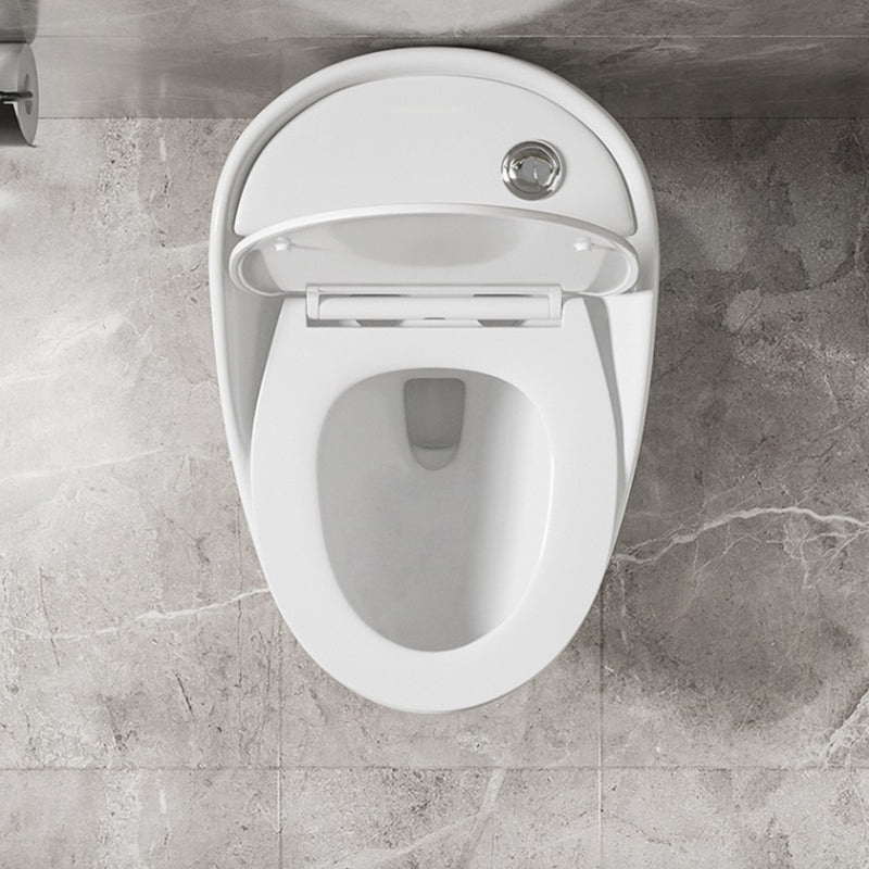 Contemporary Ceramic Toilet Floor Mount Urine Toilet with Slow Close Seat for Washroom