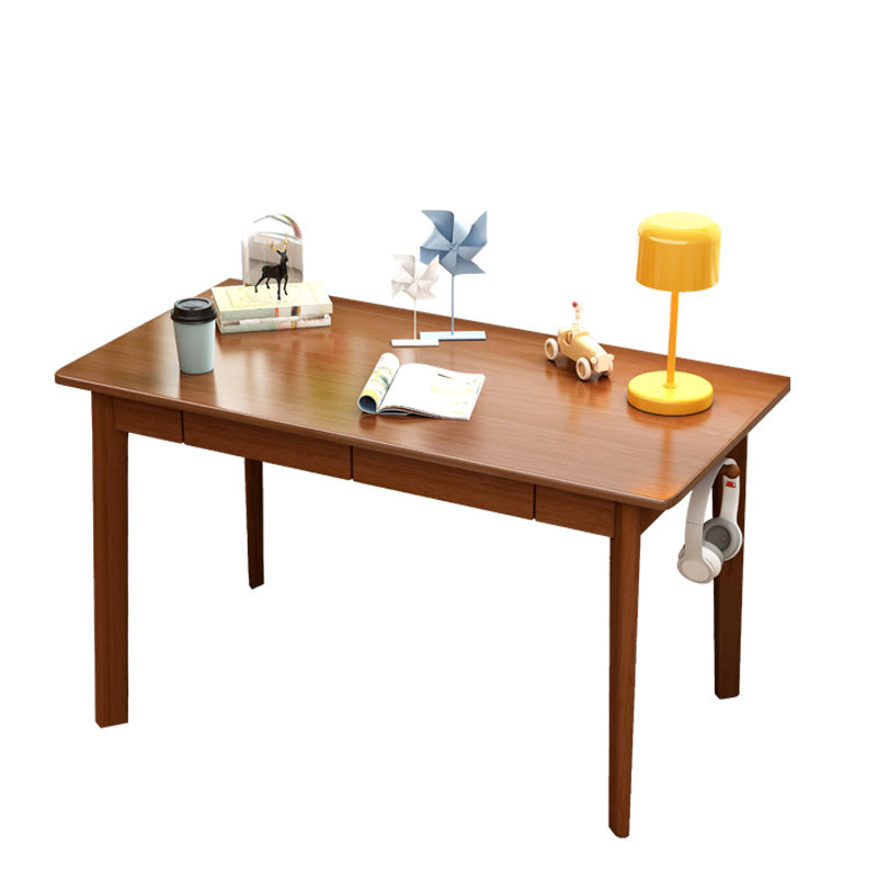 Writing Desk 29.5"H Kids Desk with Drawer Desk Solid Wood Child Desk