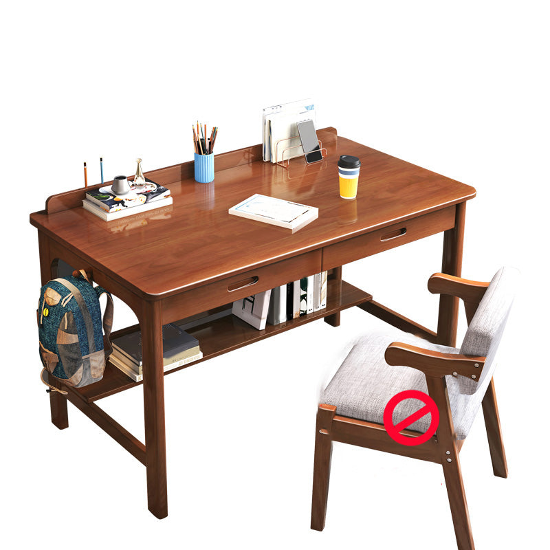 Writing Desk Kids Desk with Drawer Solid Wood Child Desk 21.7"W