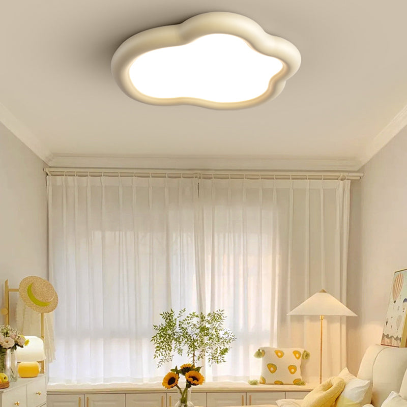 Nordic Ceiling Light Fixture Resin LED Flush Mount for Bedroom