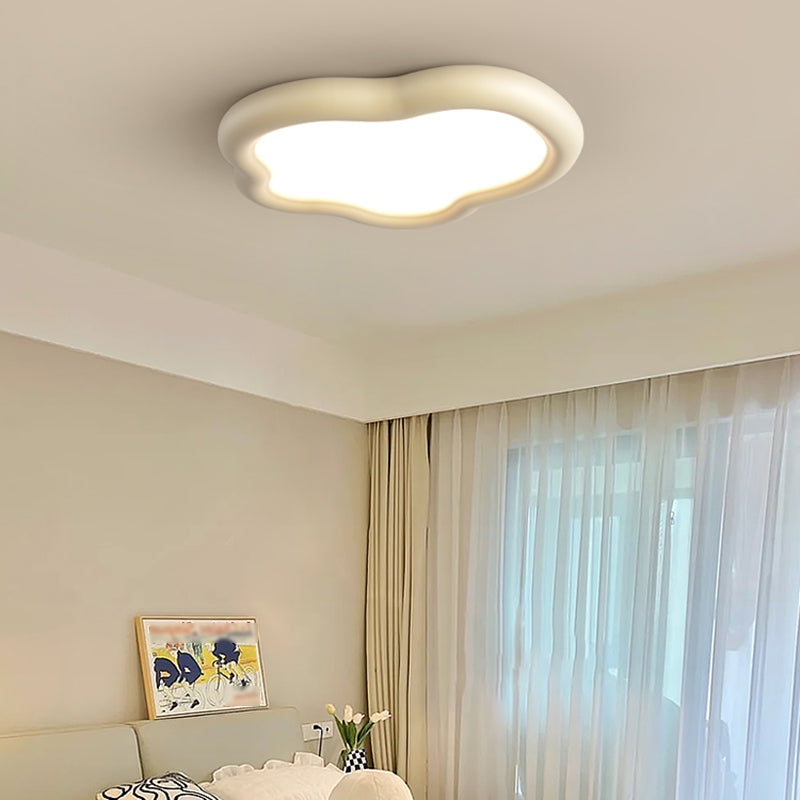 Nordic Ceiling Light Fixture Resin LED Flush Mount for Bedroom