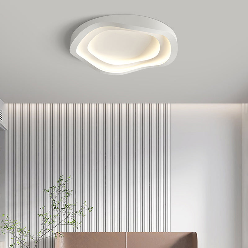 Nordic Ceiling Light Fixture White LED Flush Mount for Bedroom