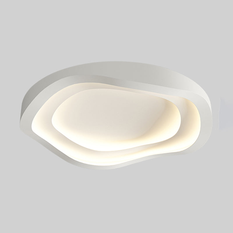 Nordic Ceiling Light Fixture White LED Flush Mount for Bedroom