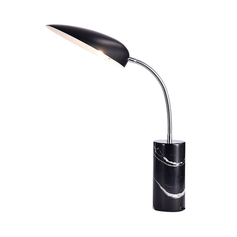 Sharp Tongue Metal Reading Book Light Modern White/Black Finish LED Table Lamp for Study Room