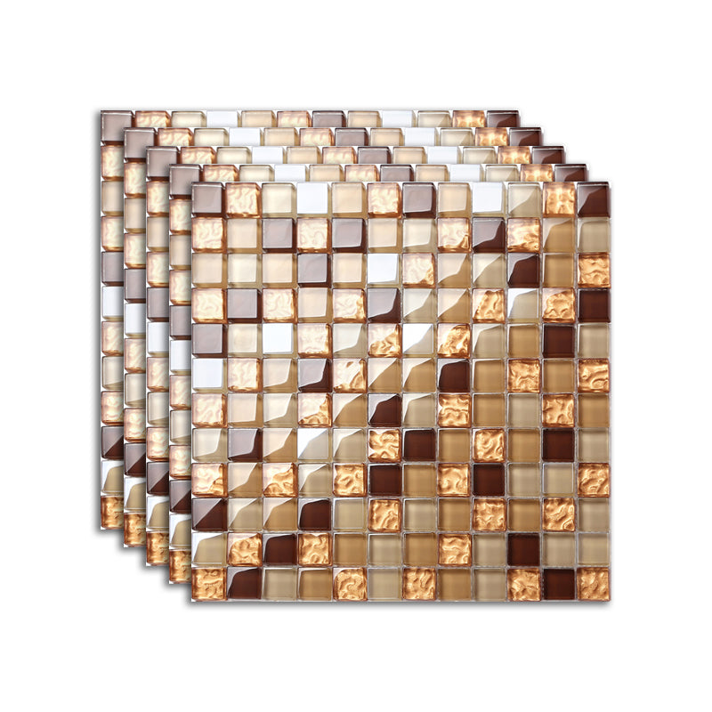 Glass Floor and Wall Tile Contemporary Square Shape Mosaic Tile