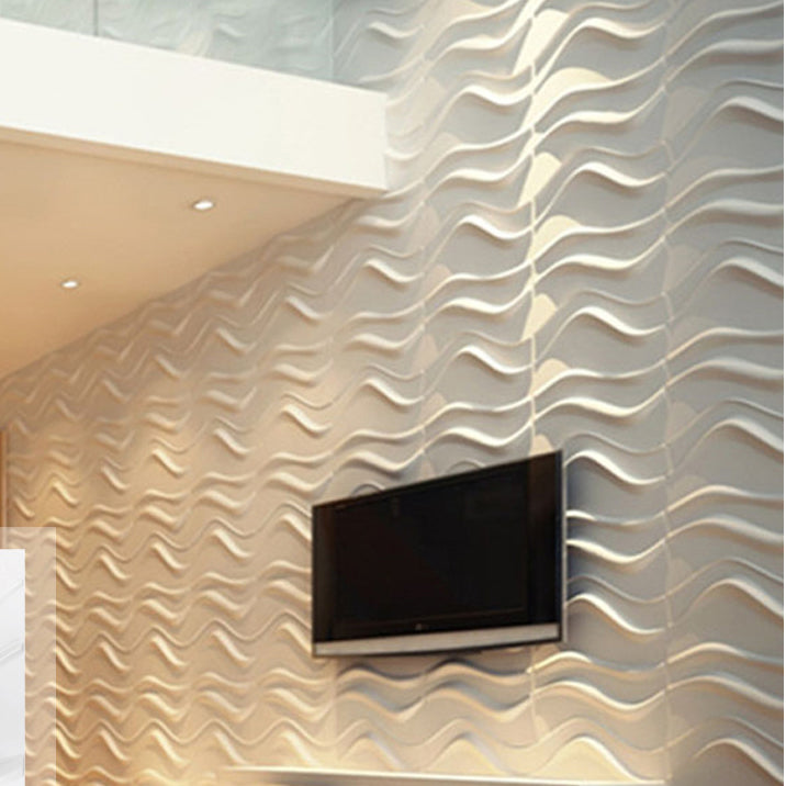 Modern Wall Paneling 3D Print Waterproof Peel and Stick Wall Panel