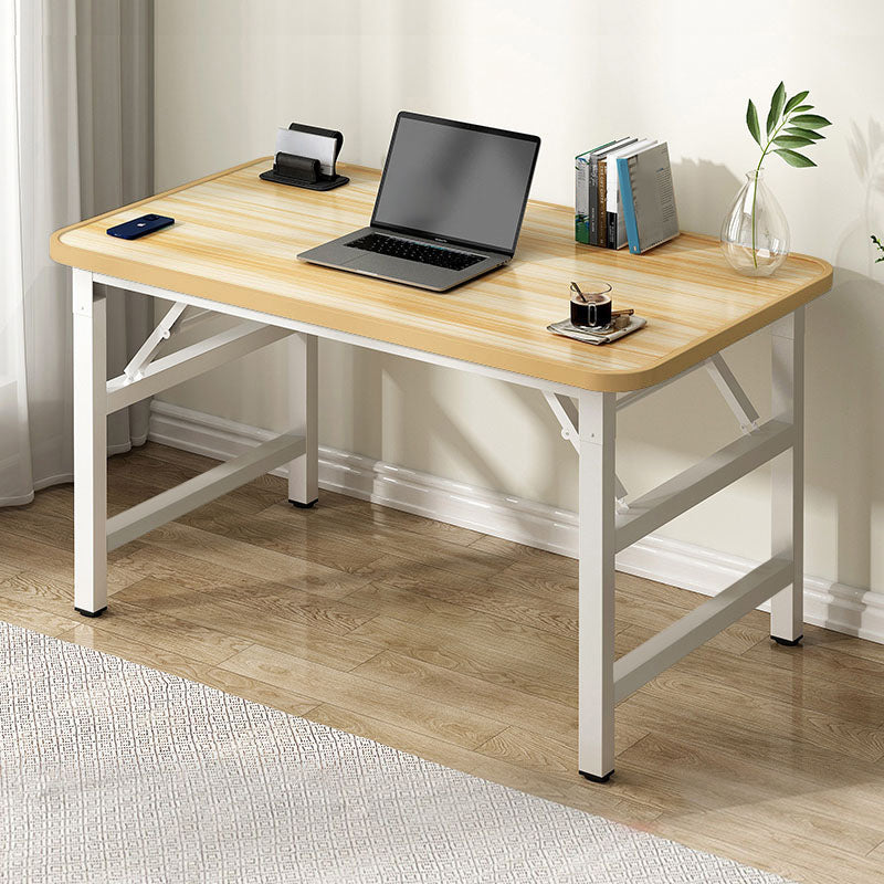 Contemporary Folding Office Desk Home Writing Desk with H-Shape Base , 29.5" H