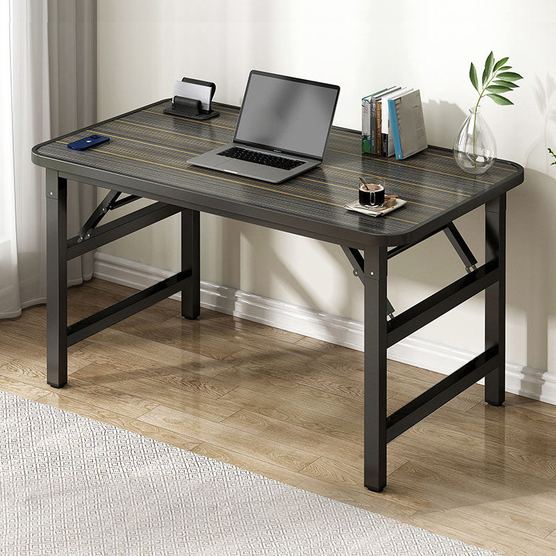 Contemporary Folding Office Desk Home Writing Desk with H-Shape Base , 29.5" H