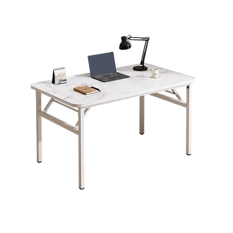 Contemporary Folding Office Desk Home Writing Desk with H-Shape Base , 29.5" H